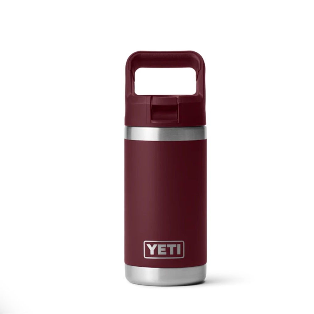 YETI Burgundy Wild Vine Rambler Jr 12 oz Stainless Steel kids water Bottle